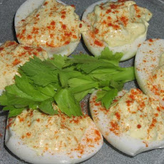 Ali's Dill Pickle Deviled Eggs