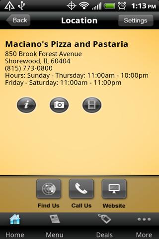 【免費商業App】Maciano's Pizza & Pastaria-APP點子