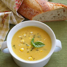 Summer Corn Soup with Fresh Herbs