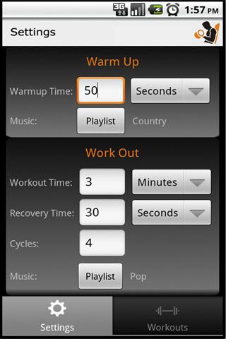 Workout Manager - Playlist