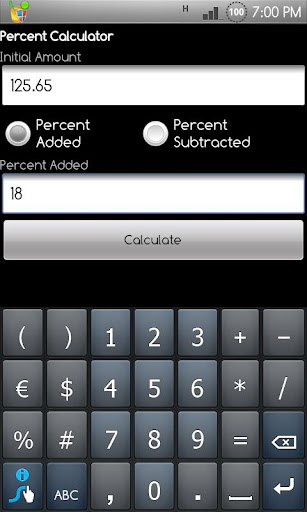 Percent Calculator