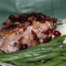 Cranberry and Apple Stuffed Pork Chops
