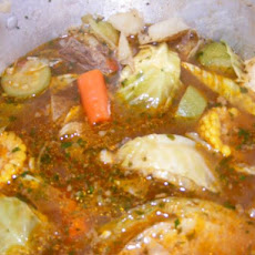Caldo De Res (A Mexican Beef -Vegetable Soup)