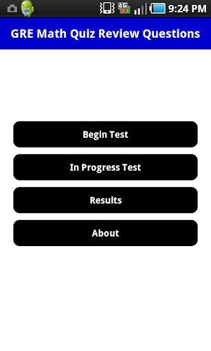 GRE Math Quiz