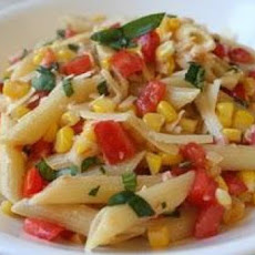 Pasta Salad with Tomatoes and Corn