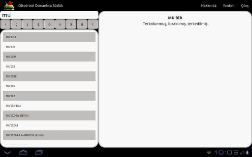 Ottodroid Ottoman Dictionary