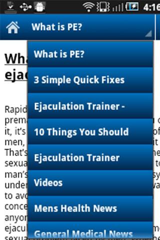 Premature Ejaculation Help