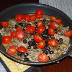 Chicken Thigh Fricassee with Mushrooms and Rosemary