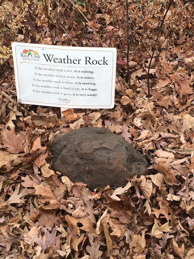 Red Oak Nature Center Weather Rock