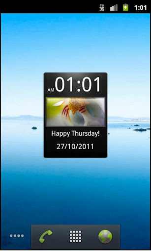 Flowers Clock Widget