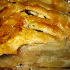 Apple-Cranberry Puff Pastry Strudel Slices