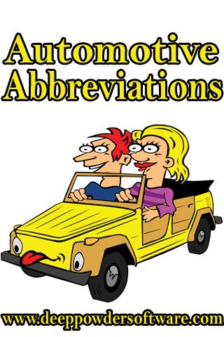 Automotive Abbreviations