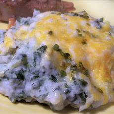 Mashed Potato Spinach Casserole