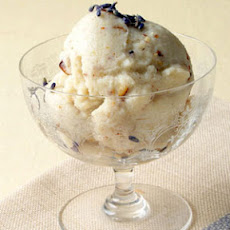 Lavender and Toasted Almond Ice Cream with Warm Figs