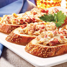 Creamy Artichoke Bruschetta
