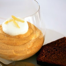 Pumpkin Mousse with Gingerbread Crumbs
