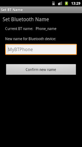 Set Bluetooth Name