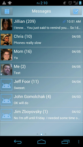 Clean Blue ICS GOSMS PRO