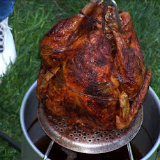 Apple and Tea Brine, Injected, Rubbed and Deep Fried Turkey