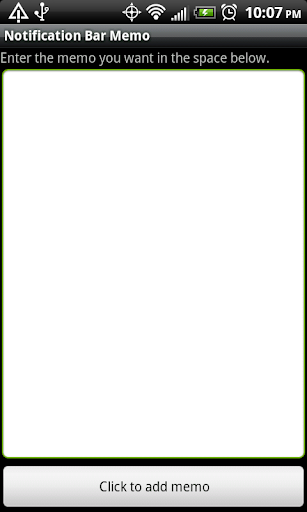Notification Bar Memos