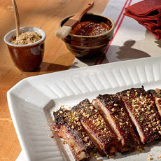 Oven-Roasted Ribs with Chipotle-Molasses Barbecue Sauce