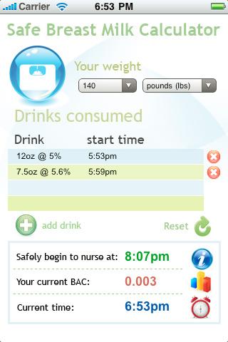 Breast Milk Alcohol Computer