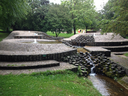 Stone Fountain in Park Merl