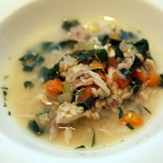Spring Chicken & Barley Soup