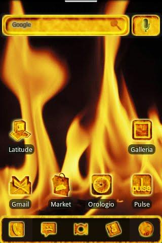 ADW Red Fire Magma Theme Pro