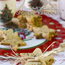 Pistachio-Chocolate Shortbread Cookies