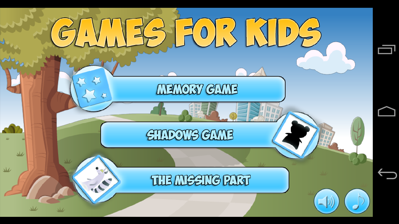 Android application Game for Children (3-5 years) screenshort