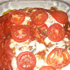 Eggplant, Tomato, and Cheese Bake