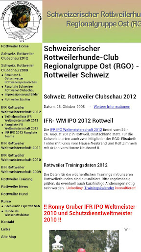 Rottweiler RGO Schweiz