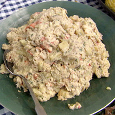 Lobster Claw and Potato Salad with Horseradish-Mustard Dressing