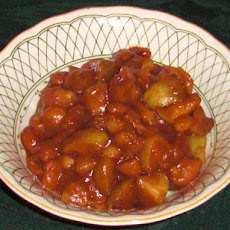 Slow Cooker Apple Bean Bake