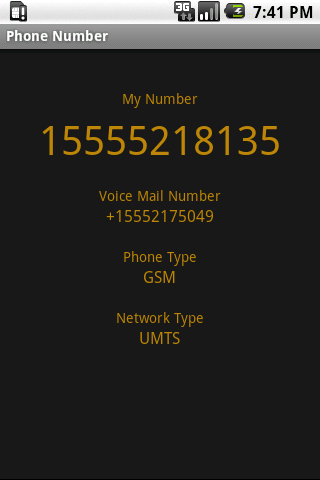 My Phone Number