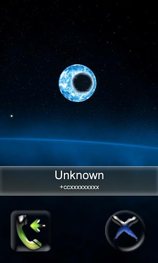 BIG caller ID Theme Moon