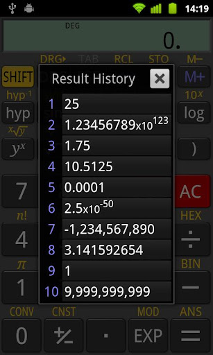 realcalc-scientific-calculator for android screenshot