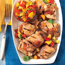 Peach-Ginger Chicken Thighs
