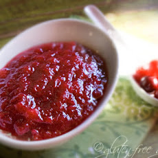 Ruby Applesauce with Cranberries Recipe- Vegan + Gluten-Free