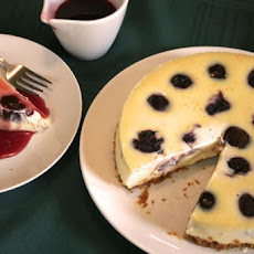 Plum and Orange Baked Cheesecake