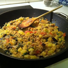 Zucchini - Aubergine Bulgur