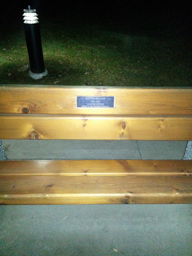 Dieter Krause Memorial Bench
