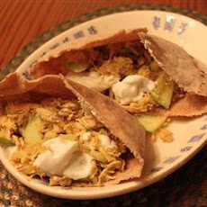 Apple Curry Turkey Pita