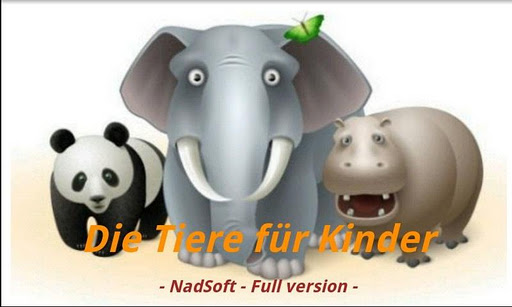 Die Tiere für Kinder