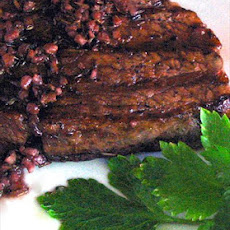 Fillet Steak Cooked in Red Wine