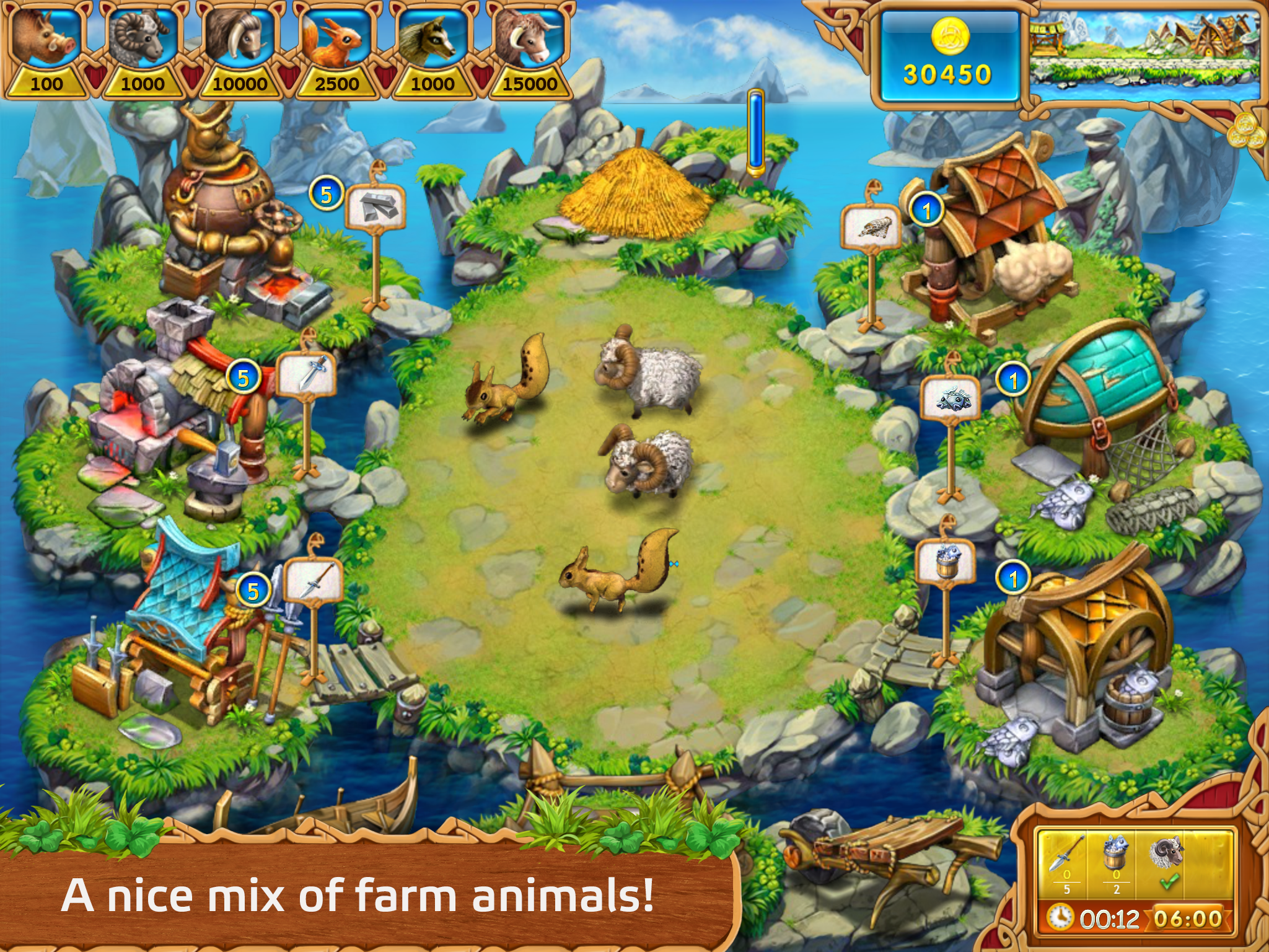 Android application Farm Frenzy: Viking Heroes screenshort
