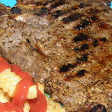 Marinated Grilled New York Strip Steaks
