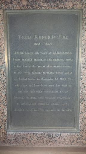 Texas Republic Flag Display