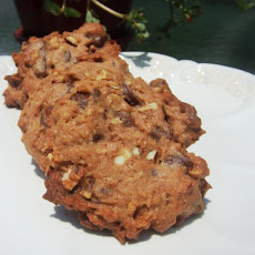 Double Chocolate Chip Peanut Cookies With Oats